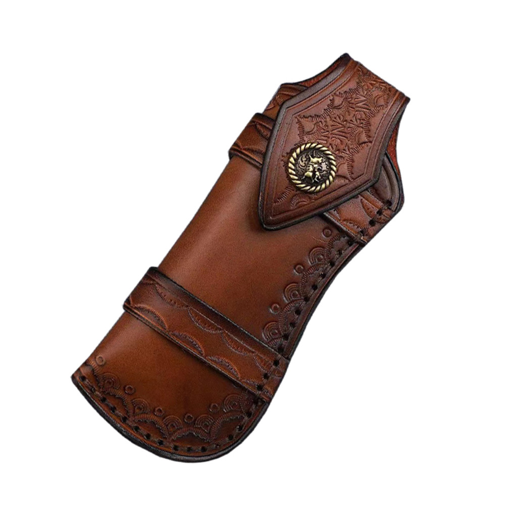 Edc Everyday Carry Knives - Fourreau de grande taille en cuir