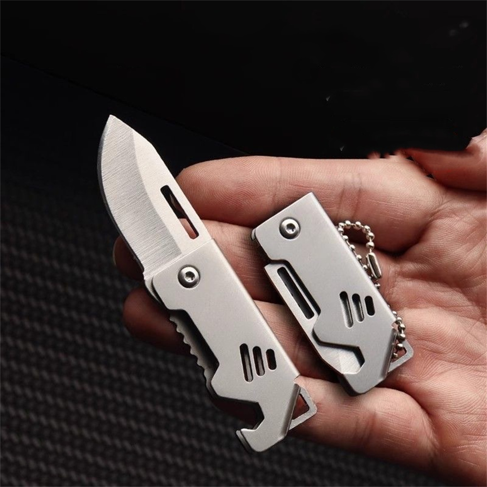 Edc Everyday Carry Knives - Porte-clés couteau pliant Portable en acier