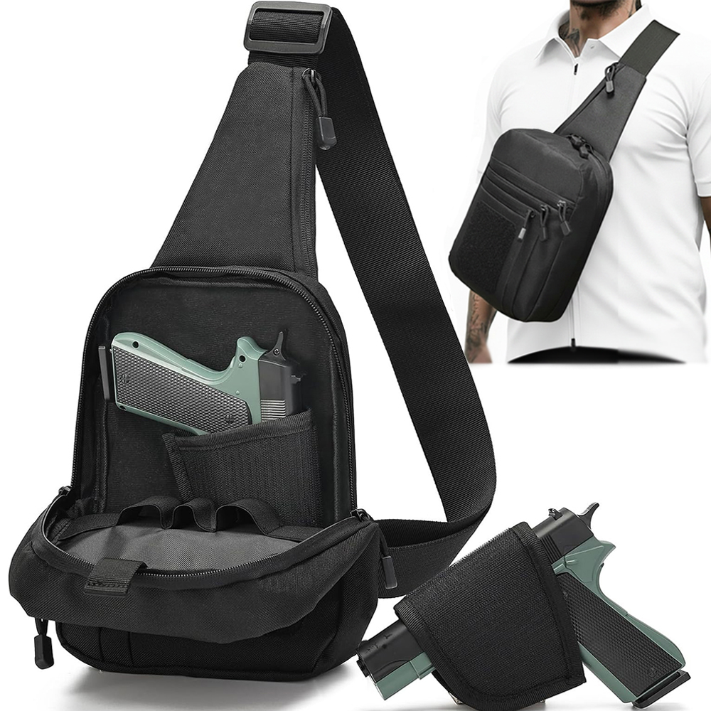 Sac tactique pour pistolet, ét - Edc Concealed Carry Sling Bag avis et prix