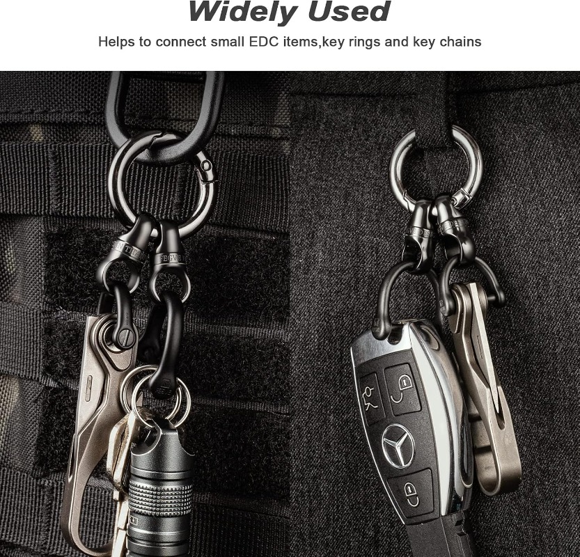 Porte-clés en titane avec mous - Edc Carry Clip avis et prix